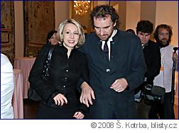 Kateřina Jacques a Přemysl Rabas při volbě prezidenta