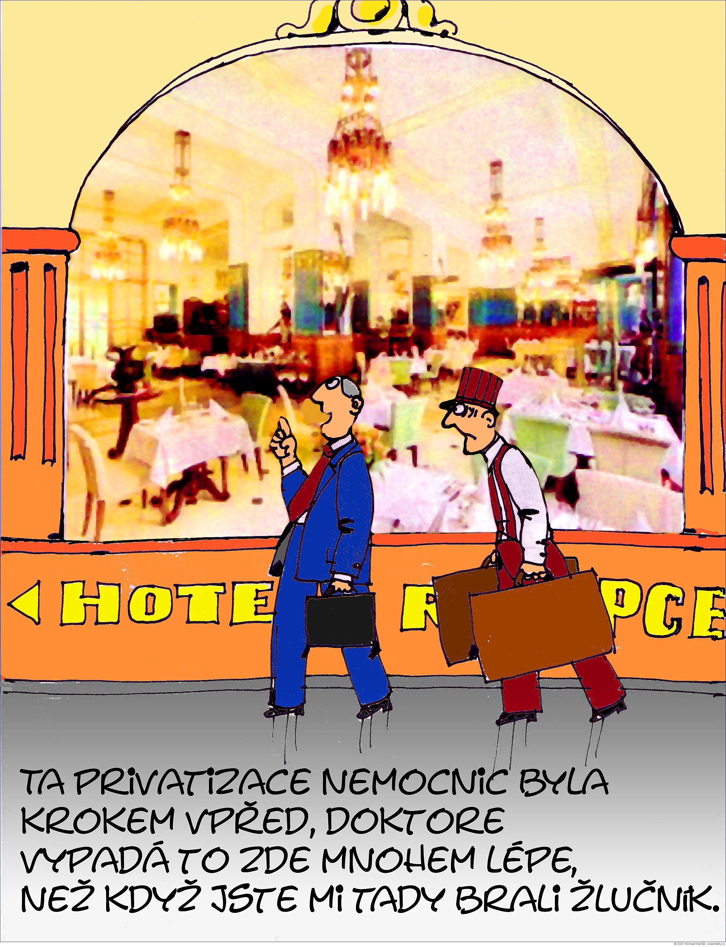 Michael Marčák: Ta privatizace nemocnic byla  krokem v před. Vypadá to zde mnohem lépe, než když jste mi tady brali žlučník.