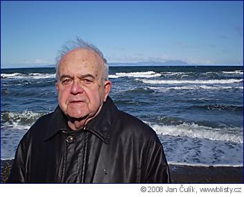 Antonín Liehm (tehdy 84) ve Skotsku v dubnu 2008