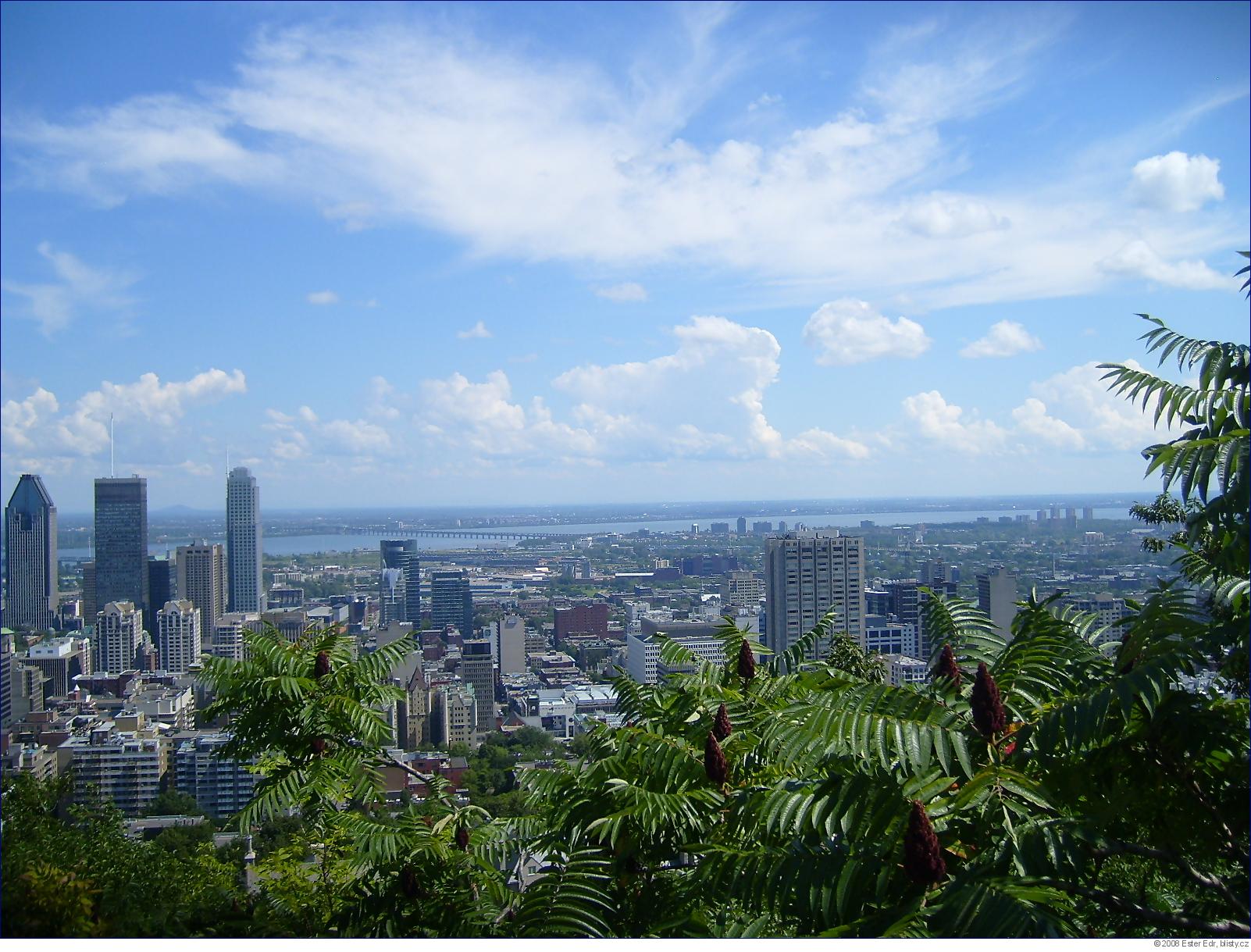 Montreal, fotografováno z Mont Royal, foto: Ester Edr