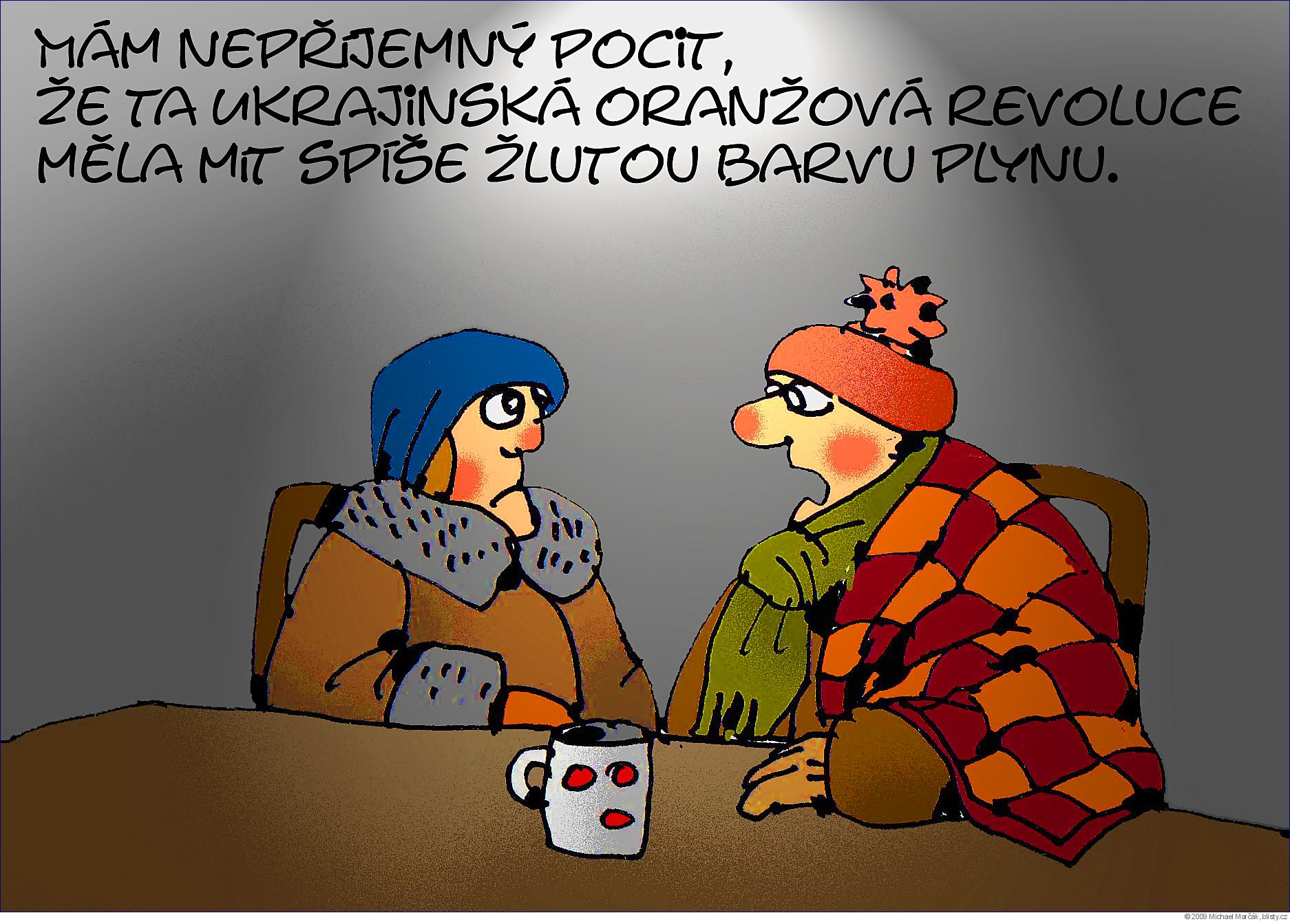 Michael Marčák: Mám nepříjemný pocit, že ta oranžová ukrajinská revoluce měla mít spíše žlutou barvu plynu.