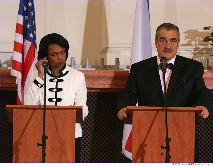 Condoleeza Rice a Karel Schwarzenberg