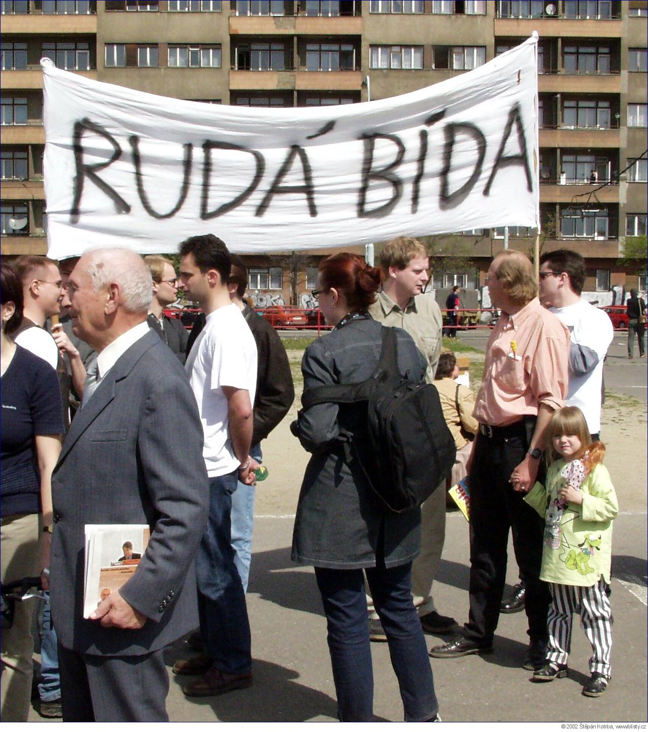 Setkání antikomunistů a mladých konzervativců na Letné